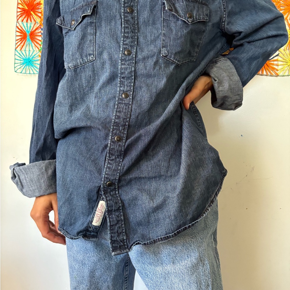 Denim Button-Up Shirt
